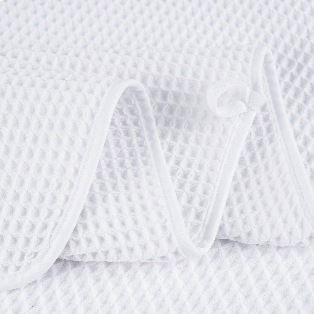 Polyte Microfibre Bath Towels | Oversize Waffle Weave Quick Dry, 4 Pack