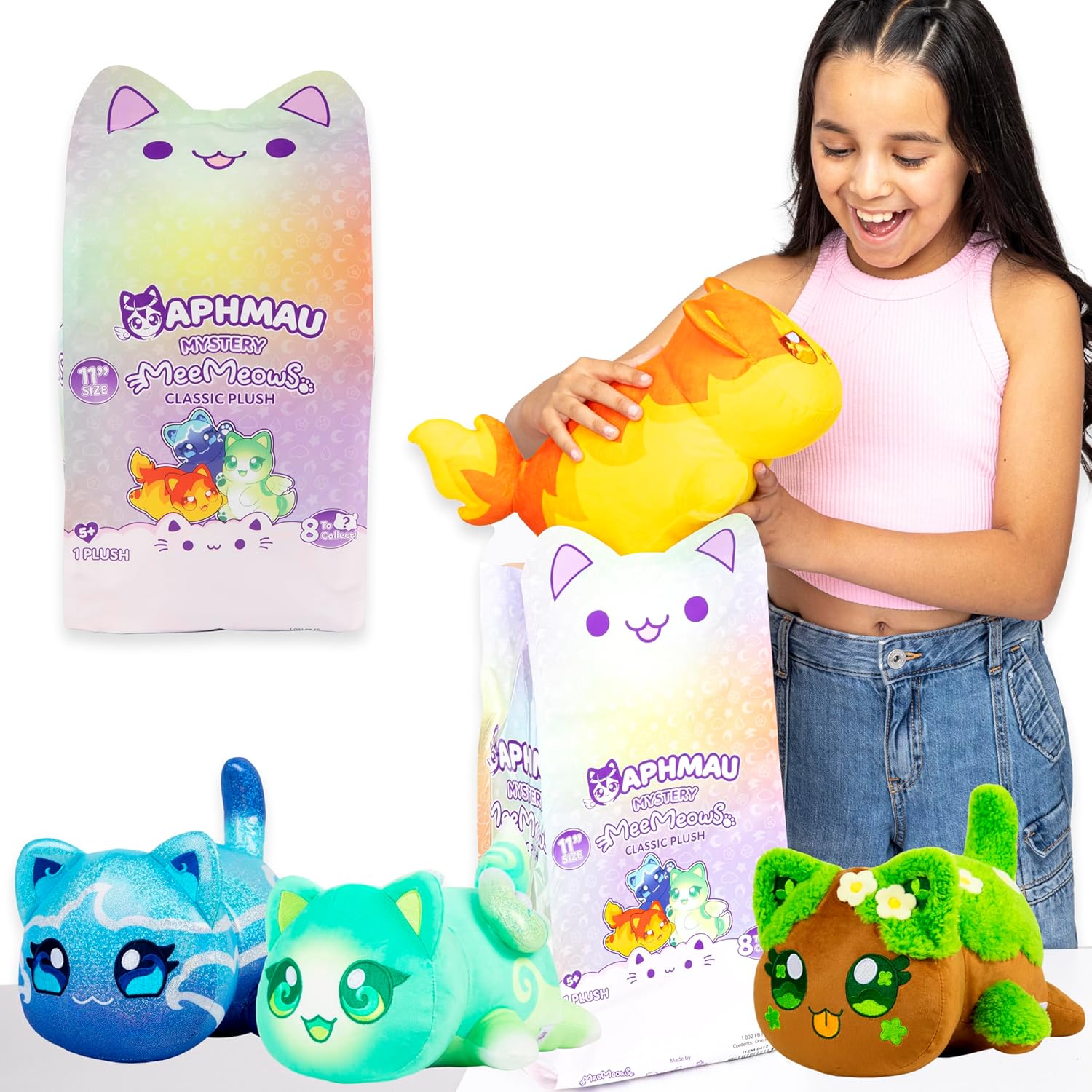 Aphmau MeeMeows Elemental Mystery Plush – 11” Soft Collectible Toy