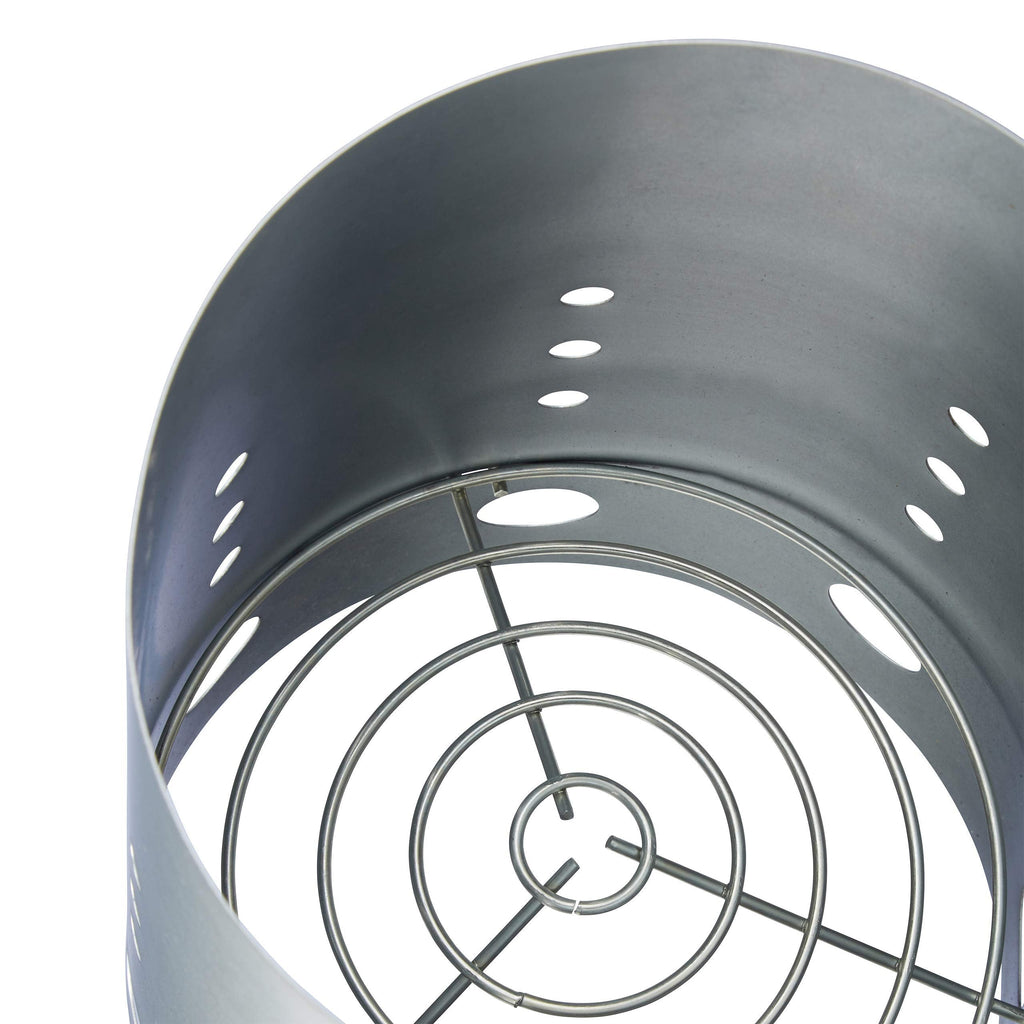 Relaxdays XL Charcoal Chimney Starter | Galvanized Steel BBQ Lighter