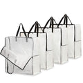 DECO EXPRESS Laundry Bags XL, Pack of 4 Heavy Duty Jumbo Garage, Attic or Underbed Storage Solutions for Clothes, Bedding, Duvet