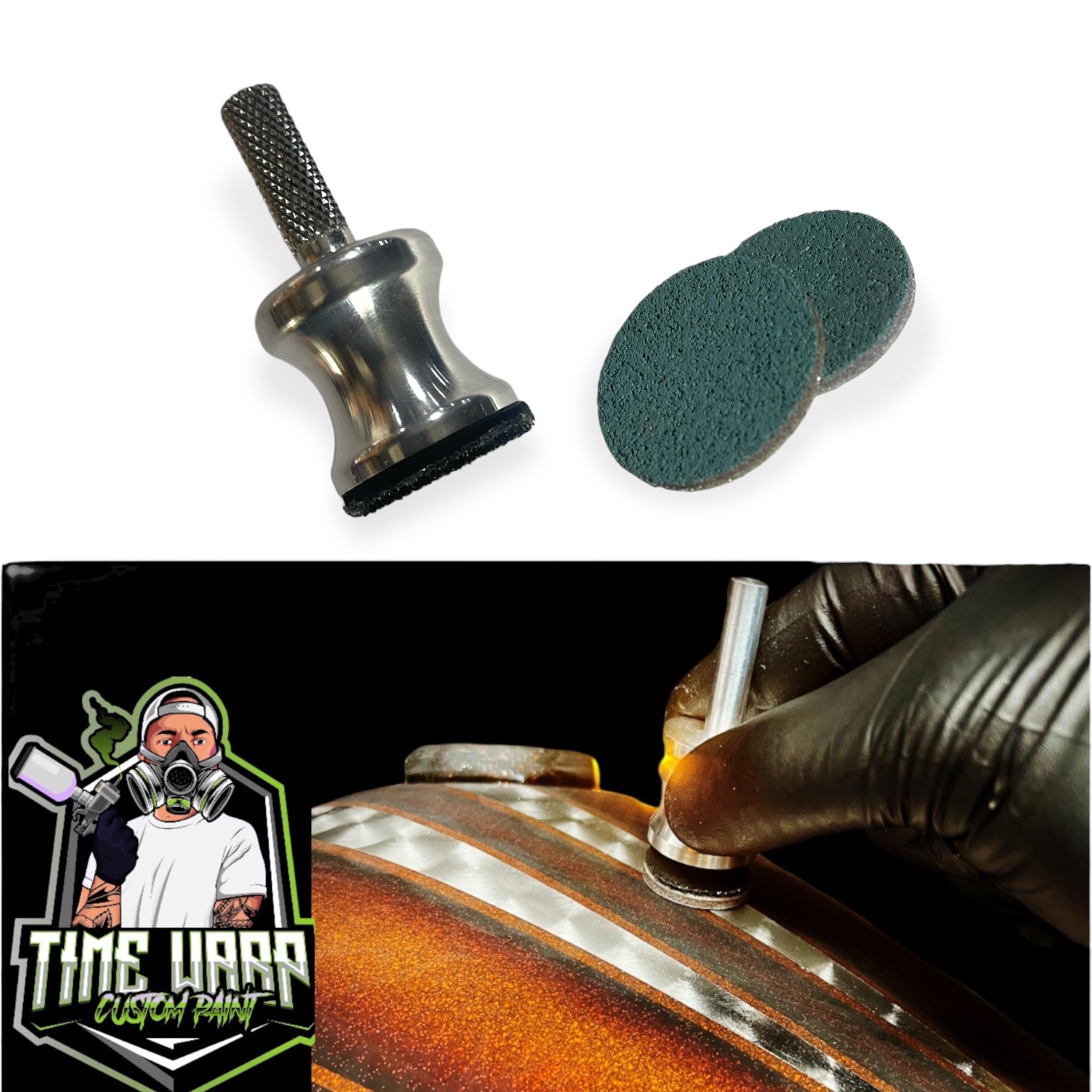 LiME LiNE 1" Engine Turn Leaf Spinner for Gold and Silver Leafing