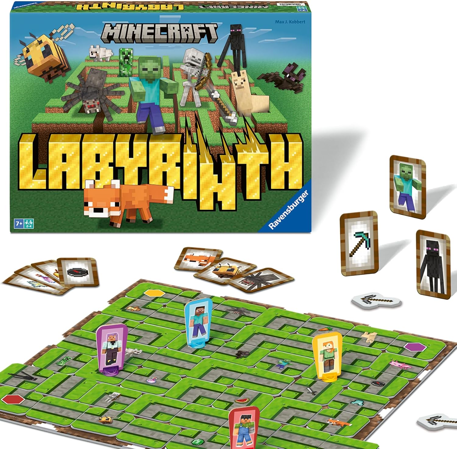 Ravensburger Minecraft Labyrinth Board Game – Family Strategy Game