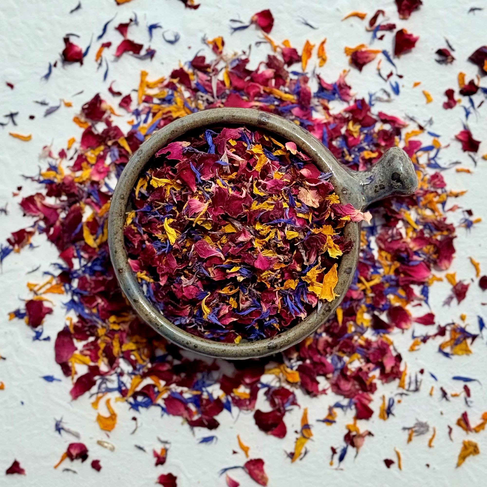 Edible Dried Petals – Moroccan Flame Blend for Cake Decor, 100g