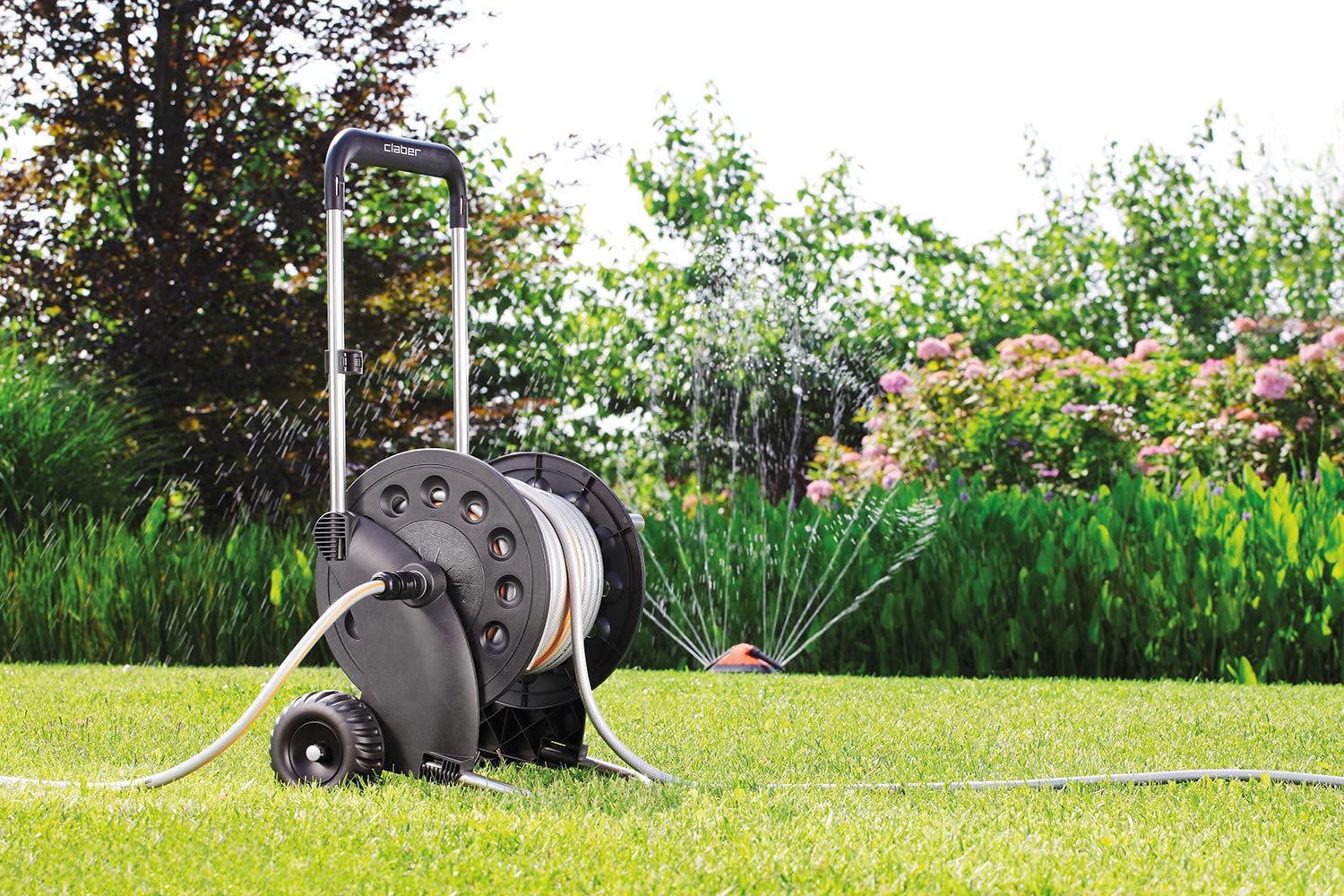 Claber Ecosei Hose Trolley – Durable Aluminium Frame Garden Reel