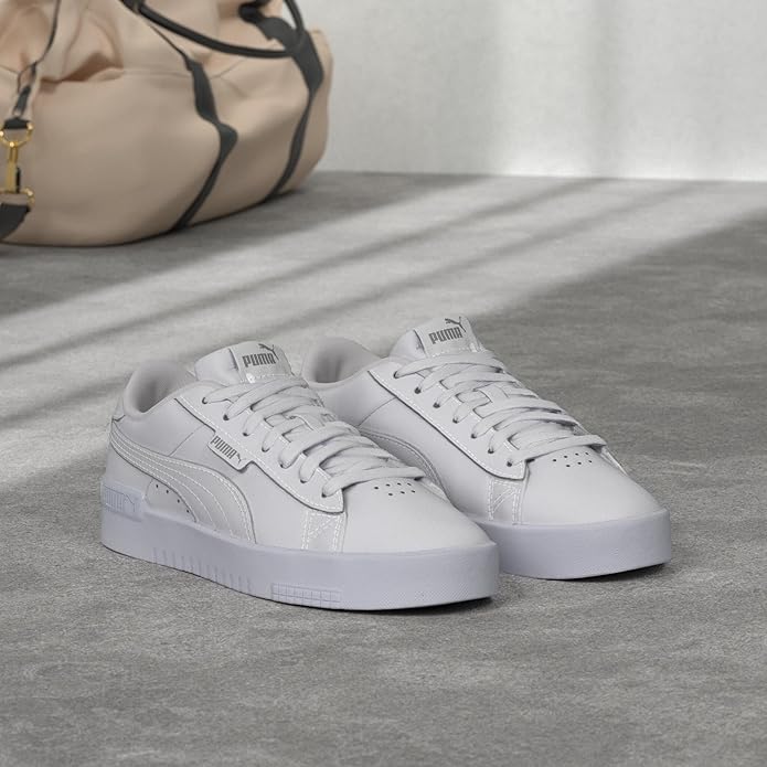 PUMA Jada Women's Leather Trainers – Tennis Inspired Casual Shoes