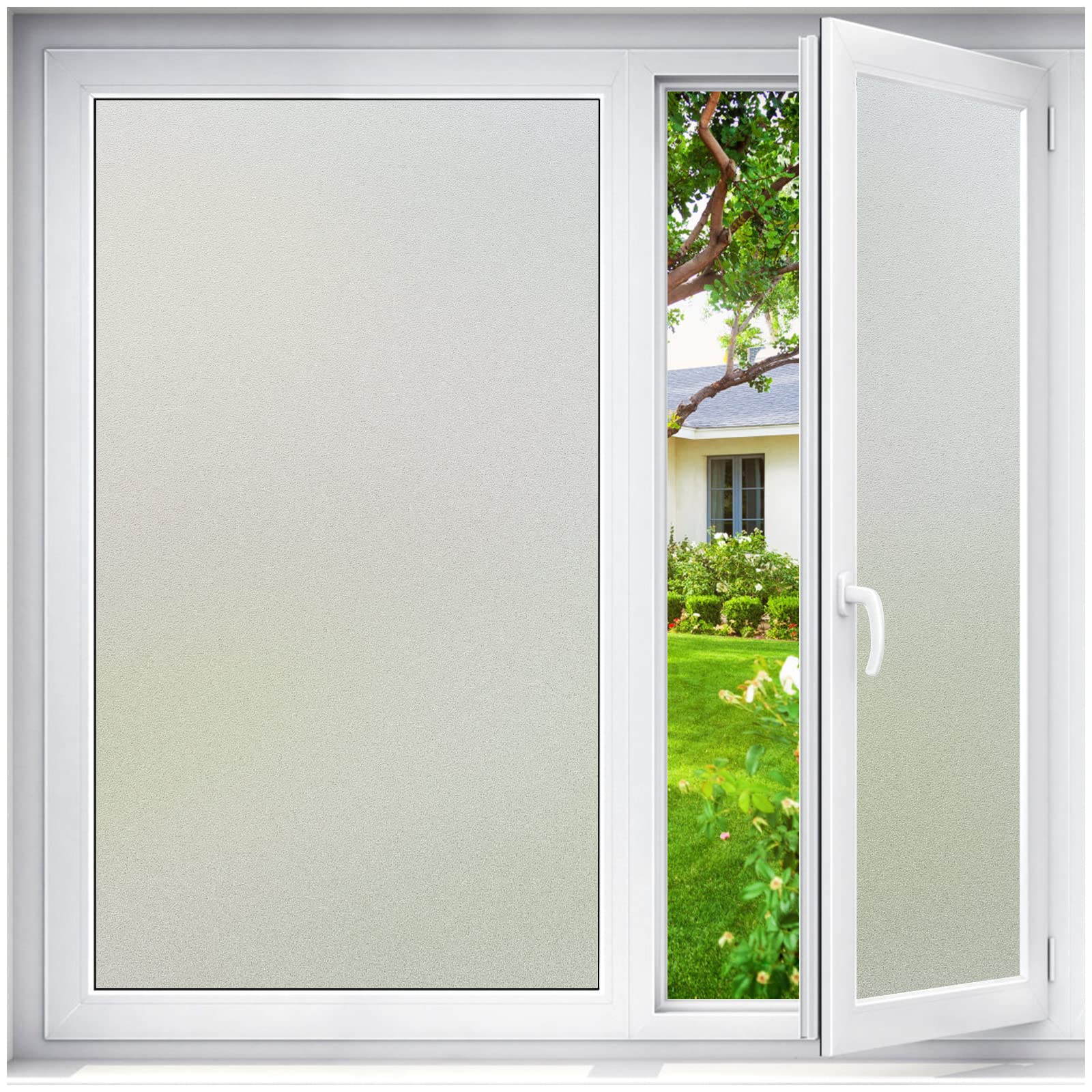 Frosted Window Privacy Film – Static Cling UV Blocking 90x300cm