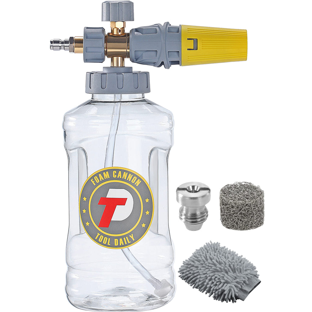 Tool Daily Foam Cannon | 1.5L Snow Foam Blaster with M22 & 1/4 Inch Connect