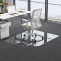 CASSILANDO Tempered Glass Office Chair Mat for Carpet & Hardwood, 90x115cm