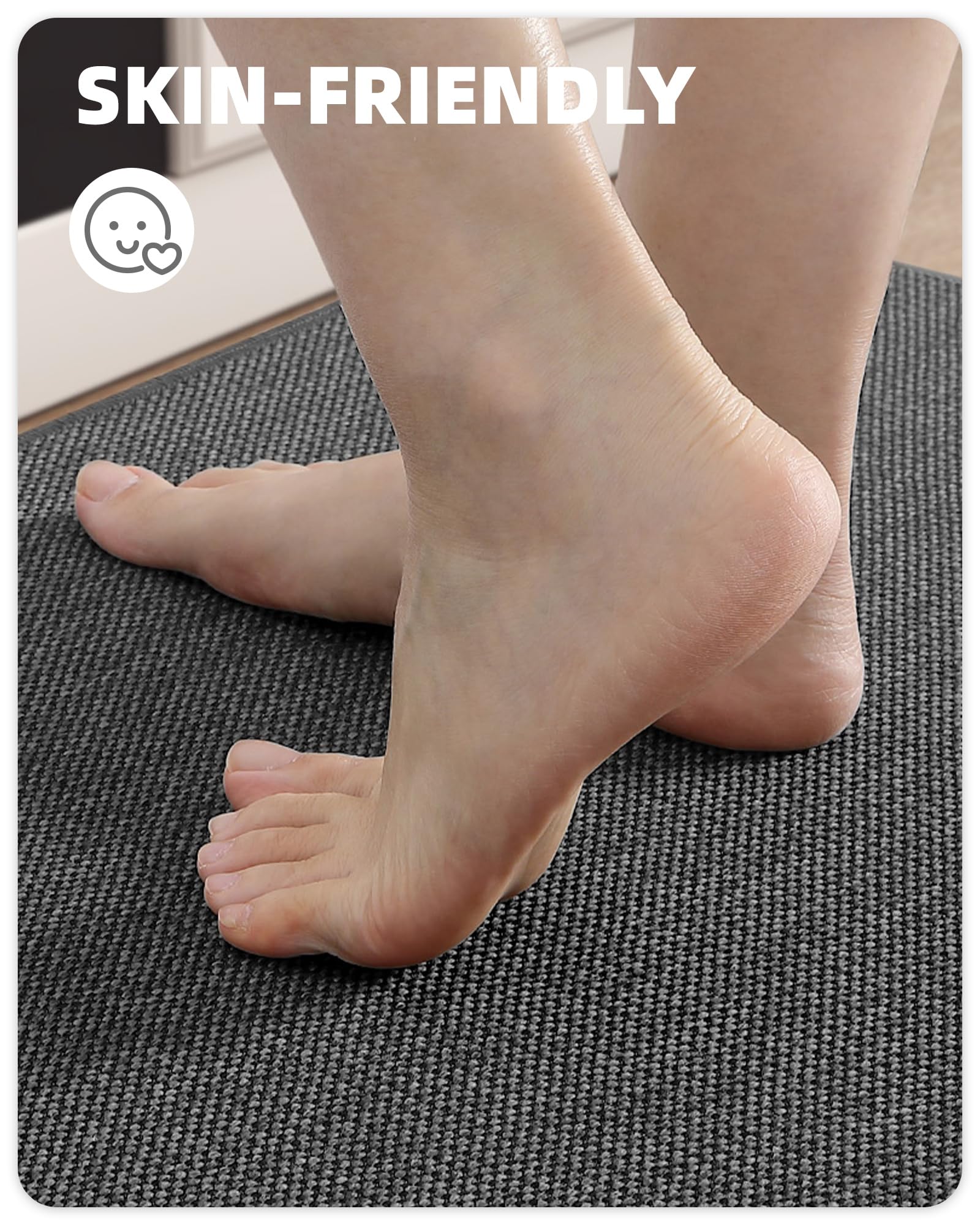 Color G Kitchen Rug – Non-Slip Washable Woven Absorbent Runner Mat