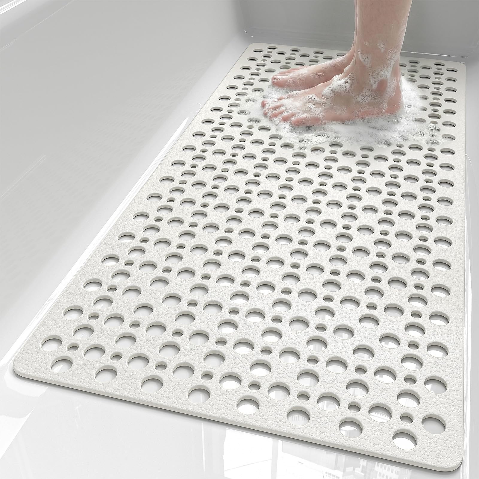 XIYUNTE Non Slip Bath Mat – 88x40cm Anti Mould Rubber Shower Mat