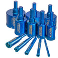 FANTICDE 12PCS Diamond Drill Bit Set | Brazing Hole Saw for Tile & Stone