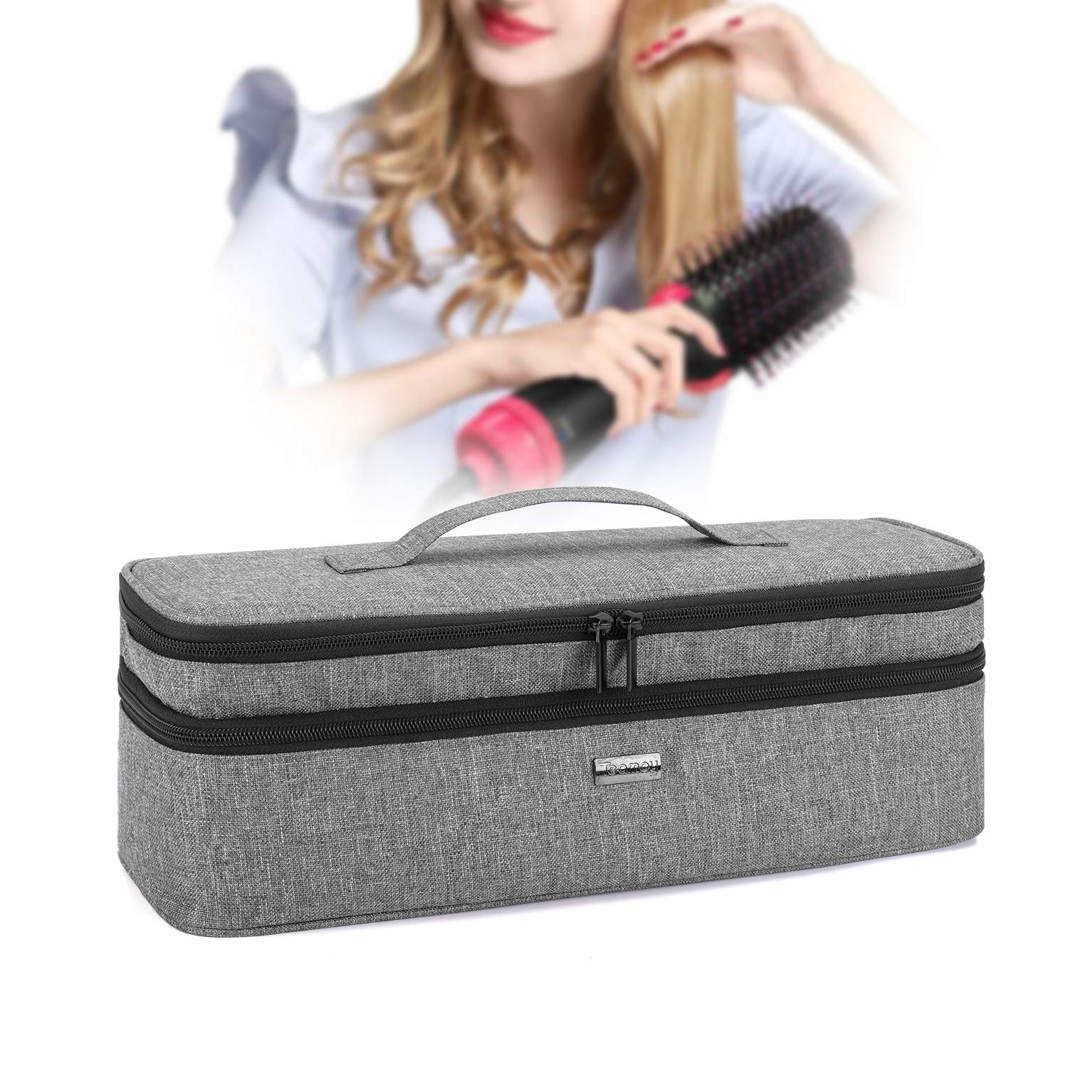 Teamoy Travel Case for Revlon One-Step Hair Dryer Brush | Double-Layer