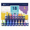INK LAB 3D Fabric Paint Set - 18 Colors Permanent Puffy Textile Paints