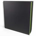 Artgecko Black Toned Sketch Book | 300mm Square 200gsm Card 80 Pages
