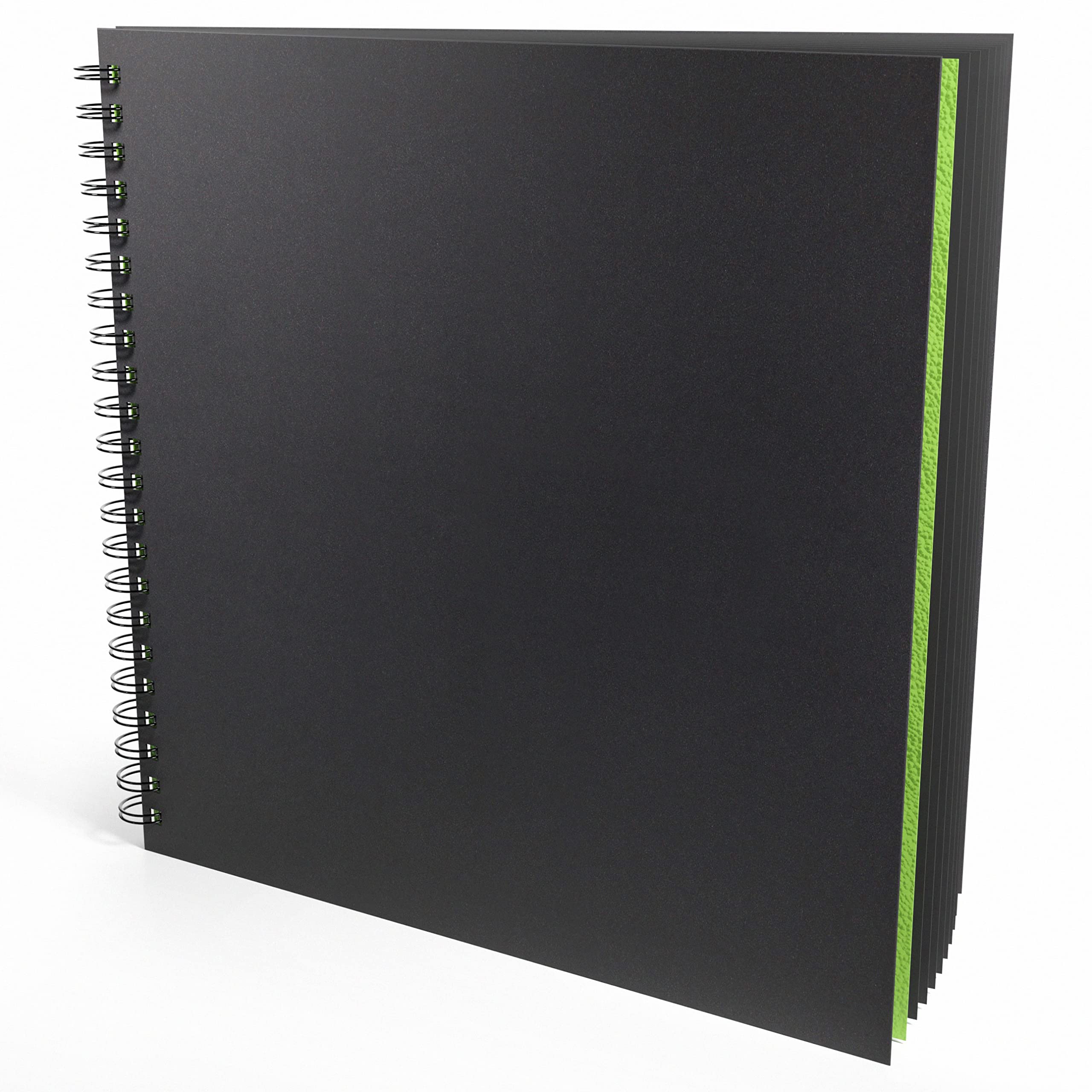 Artgecko Black Toned Sketch Book | 300mm Square 200gsm Card 80 Pages