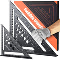 Preciva Speed Square Set – 7 & 12 Inch Aluminum Alloy Triangle Rulers