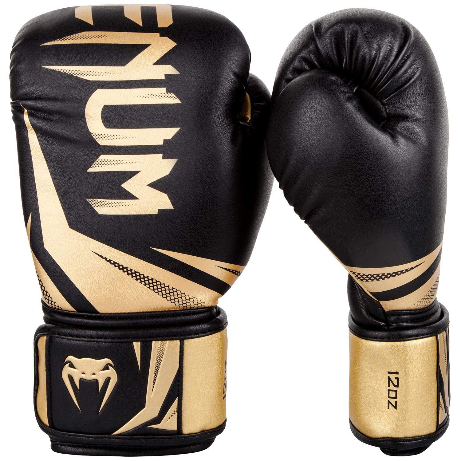 Venum Challenger 3.0 Boxing Gloves – 16 Oz Triple Density Foam – Black/Gold