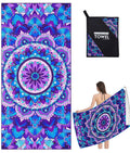 Xndryan Large Microfibre Beach Towel – Sand Free & Quick Dry (200x90cm)