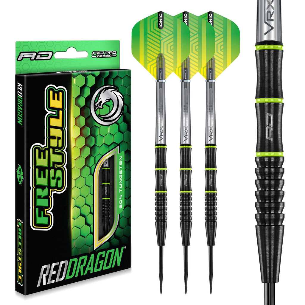 Red Dragon Freestyle 21g Tungsten Darts Set | 90% Tungsten Steel Tip