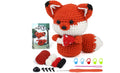 BUOKKON Beginner Crochet Kit - Fox Animal Amigurumi with Video Tutorials