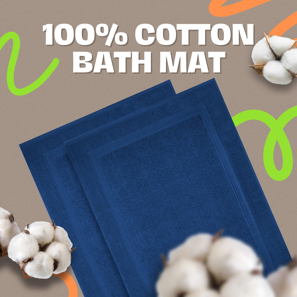 Infinitee Xclusives Cotton Bath Mat 86 x 55 cm - Bathroom Mat - 2-Pack