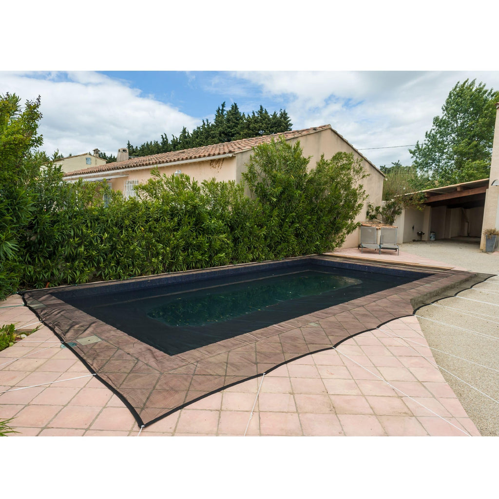 WERKA PRO Rectangular Pool Net - 4x7m UV Resistant Black Cover