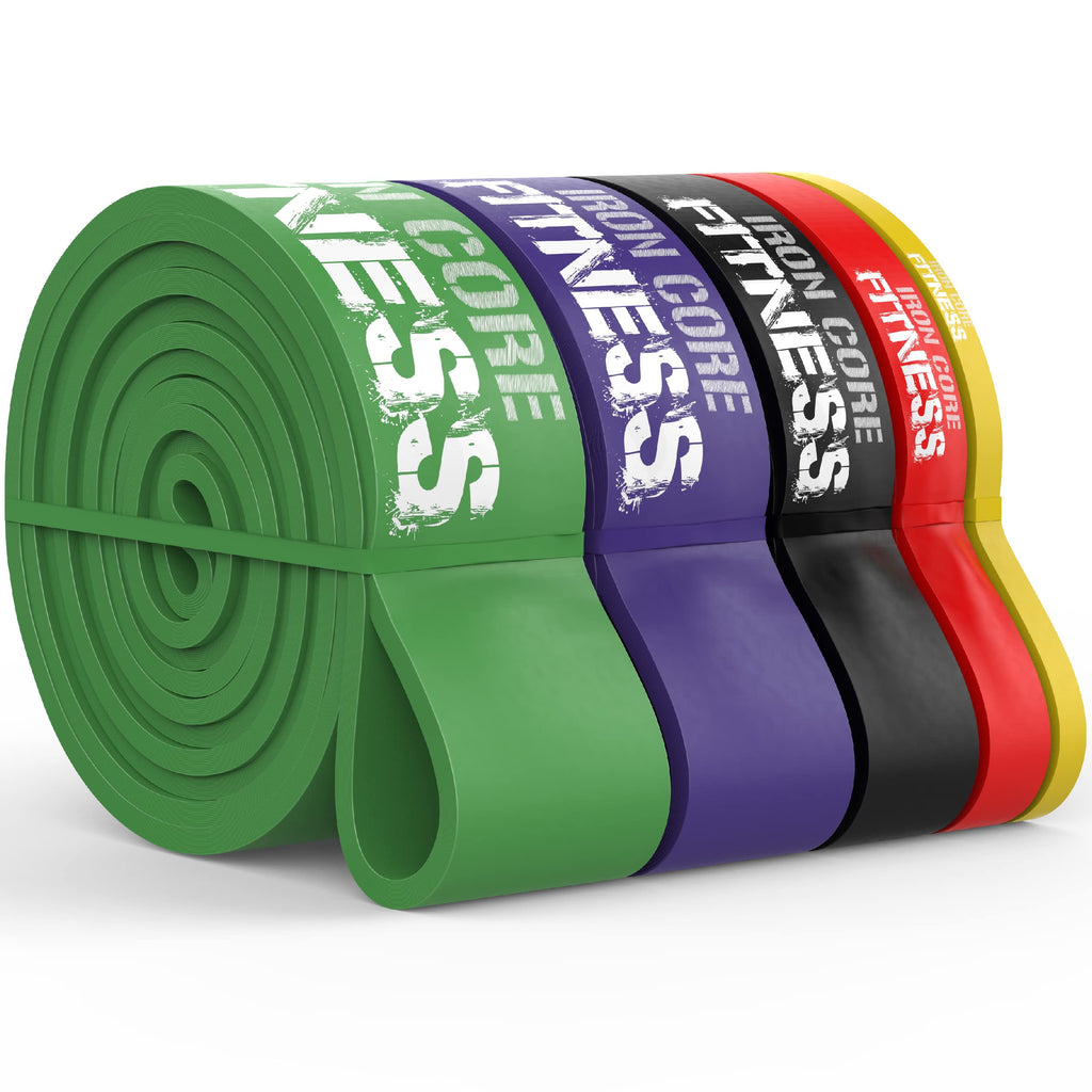 Iron Core Fitness Pull Up Assistance Bands - 5 Piece Resistance Set