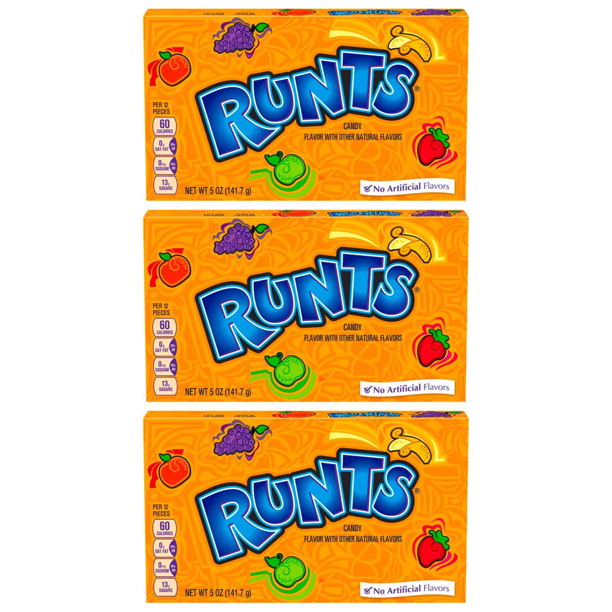 Runts Fruit Candy Theater Box by Blue Clover Foods - 5oz (Pack of 3)