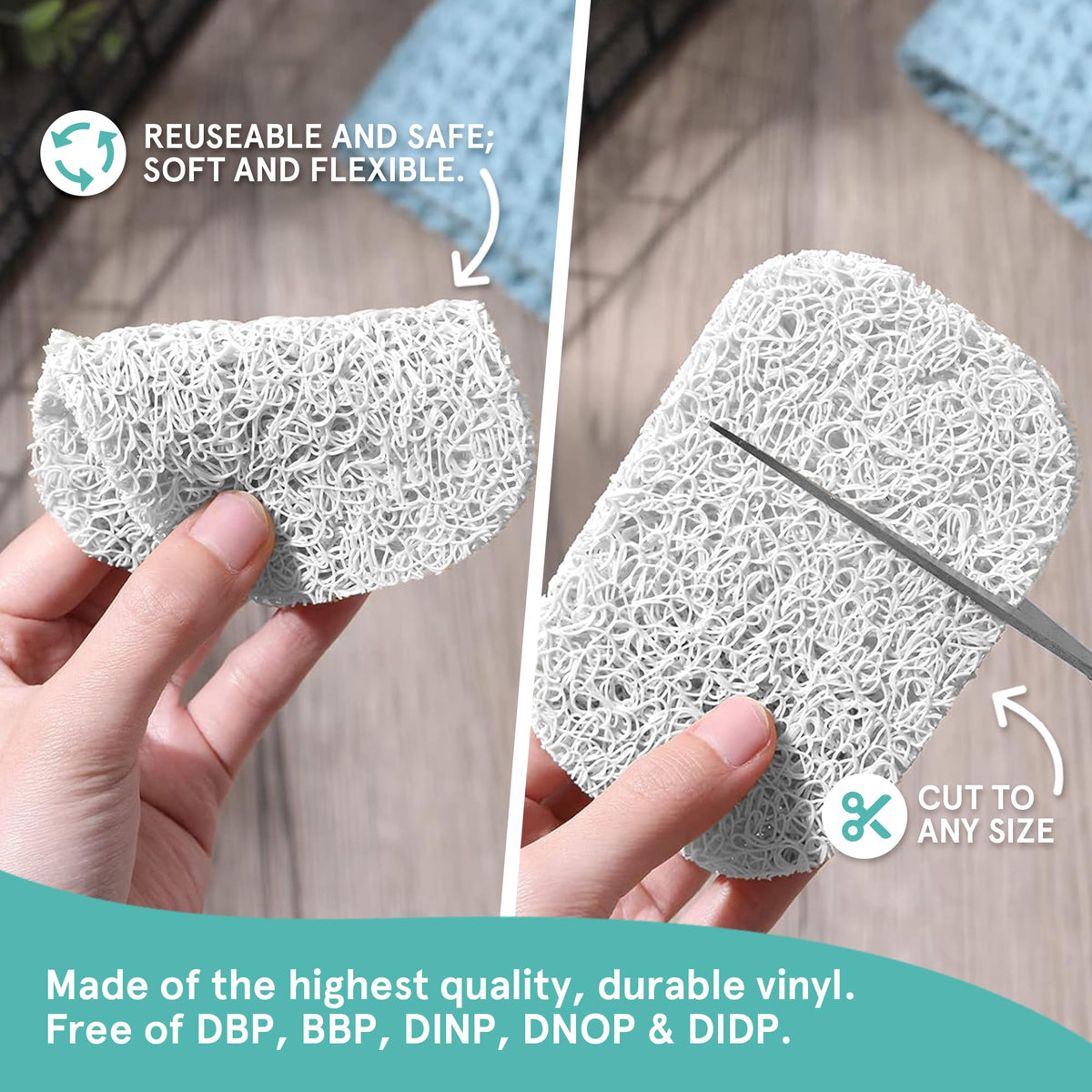 Soap Saver by Smith’s® | Extend Your Soap’s Life | 14 cm L x 8 cm W x 1.2 cm H | White / 1 Pack | 50% Thicker | Enhanced Design