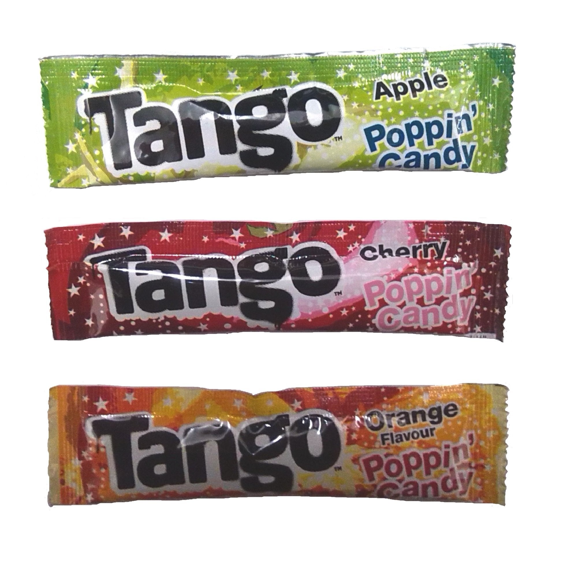 Tango Popping Candy Sachets - 100 Pack Cherry Orange Apple Party Sweets