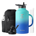 Trebo 2L Insulated Water Bottle | Stainless Steel Wide Mouth – Blue