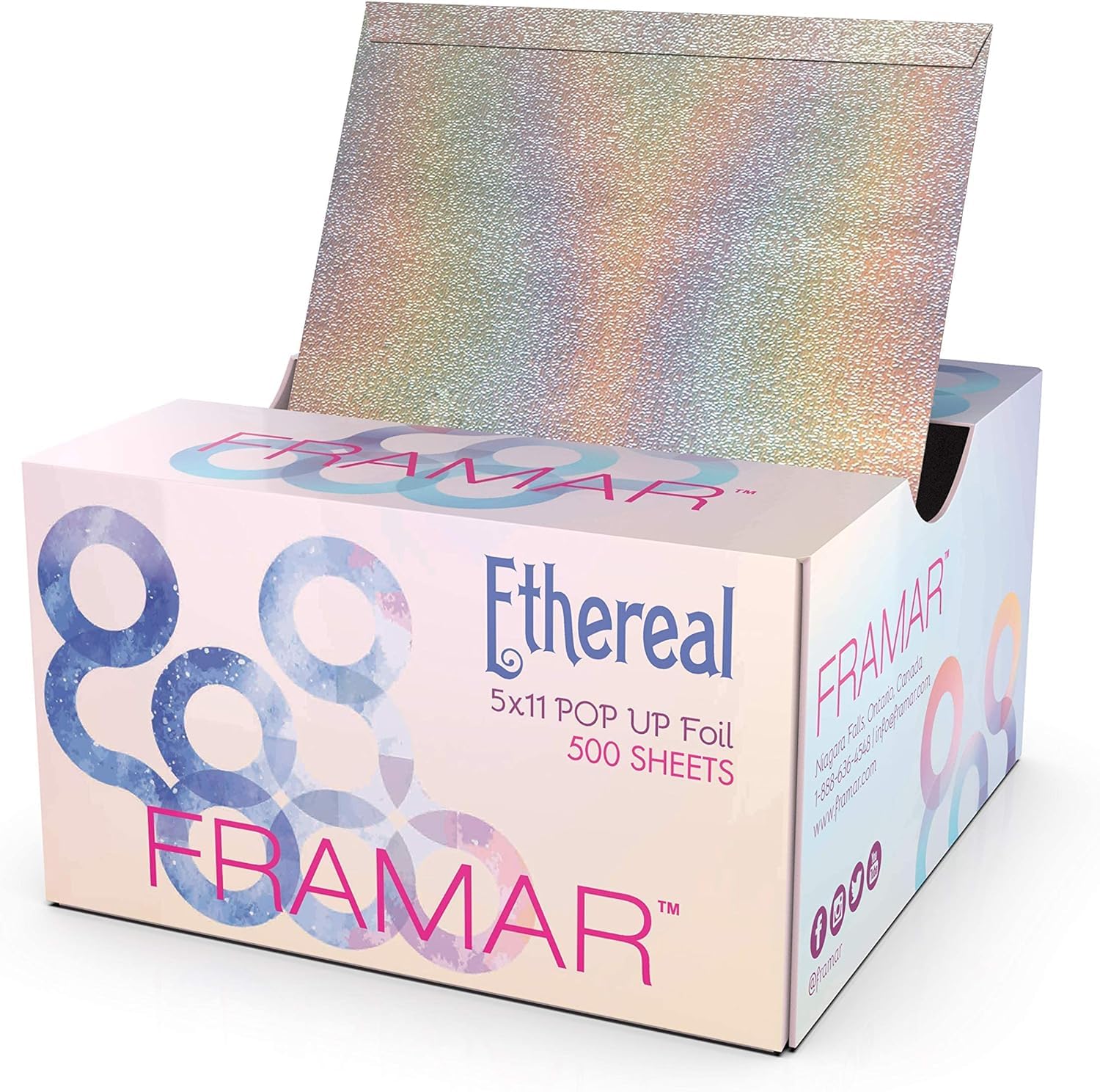 Framar Ethereal Embossed Pop Up Hair Foil – 500 Non-Slip Sheets