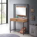 Timber Art Design Zahra Dressing Table - Wotan Oak Vanity with Mirror