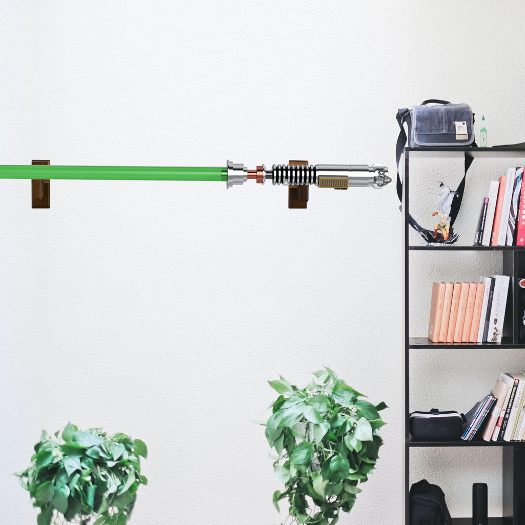 WANLIAN Lightsaber Wall Mount Wooden Display Lightsaber Holder Horizontal Display On Wall - image 5