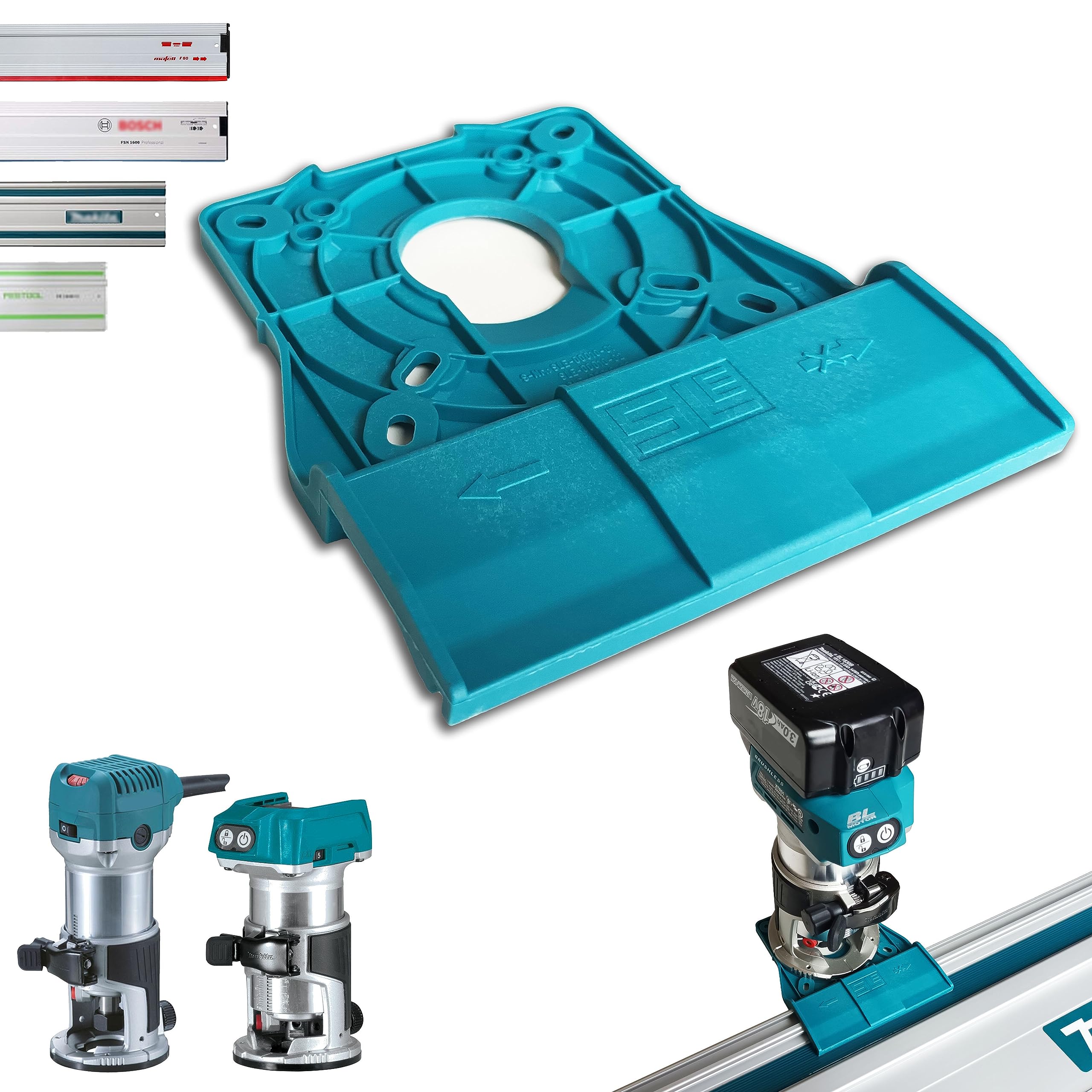 Guide Rail Adapter for Makita DRT50 RT0700C Routers
