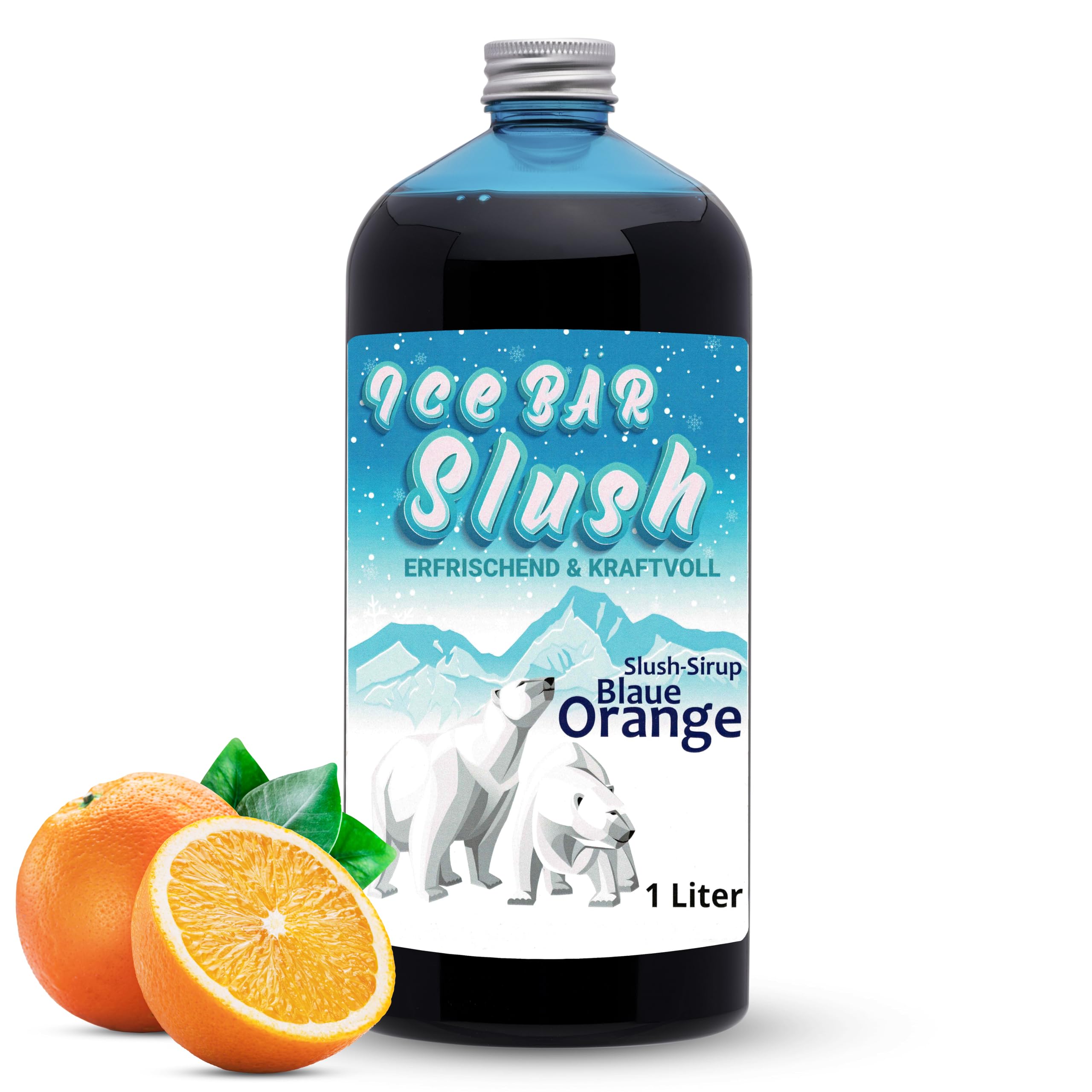 ICE Bär Blue Orange Slush Syrup Concentrate | AZO Free - 1 Litre
