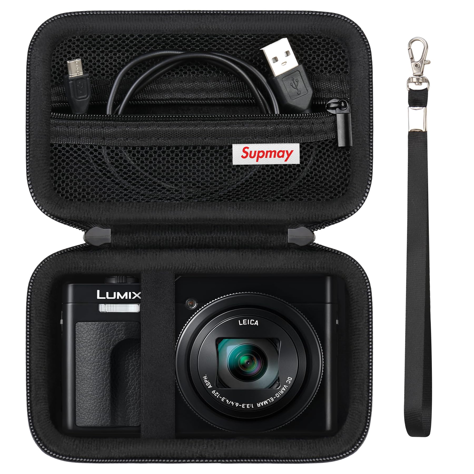 Supmay Camera Case for Panasonic LUMIX ZS200 ZS100 ZS80 – Protective Bag