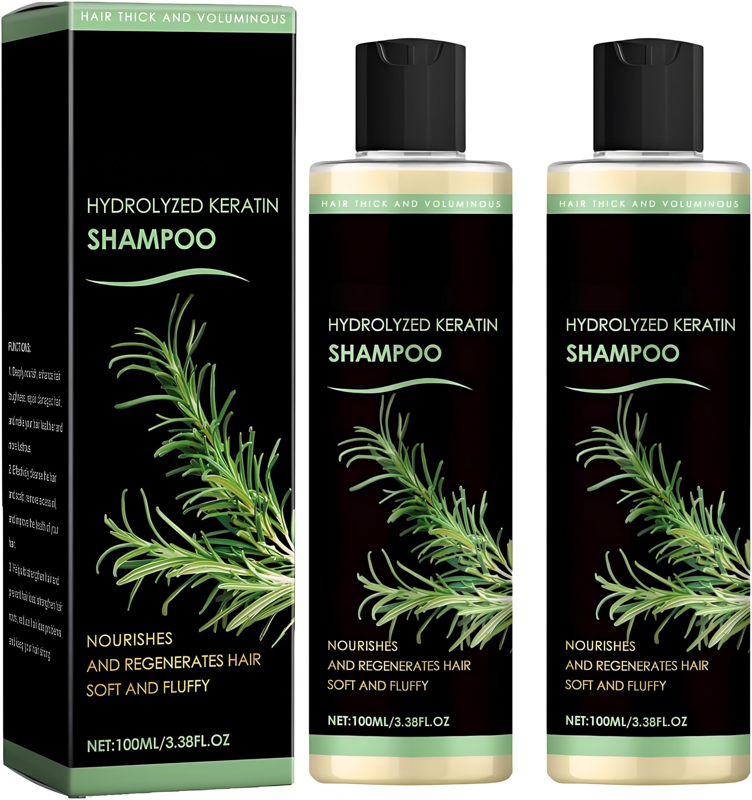 Rosemary Hair Growth Shampoo – 2PC Keratin & Vitamin C