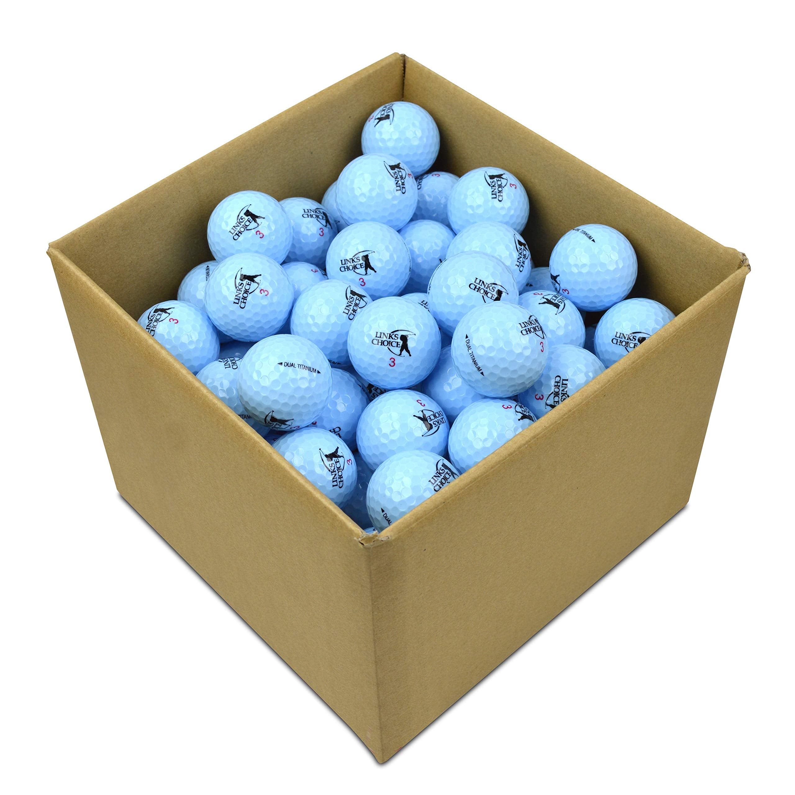 Links Choice Blue Golf Balls – 100 Pack High Visibility Distance Balls