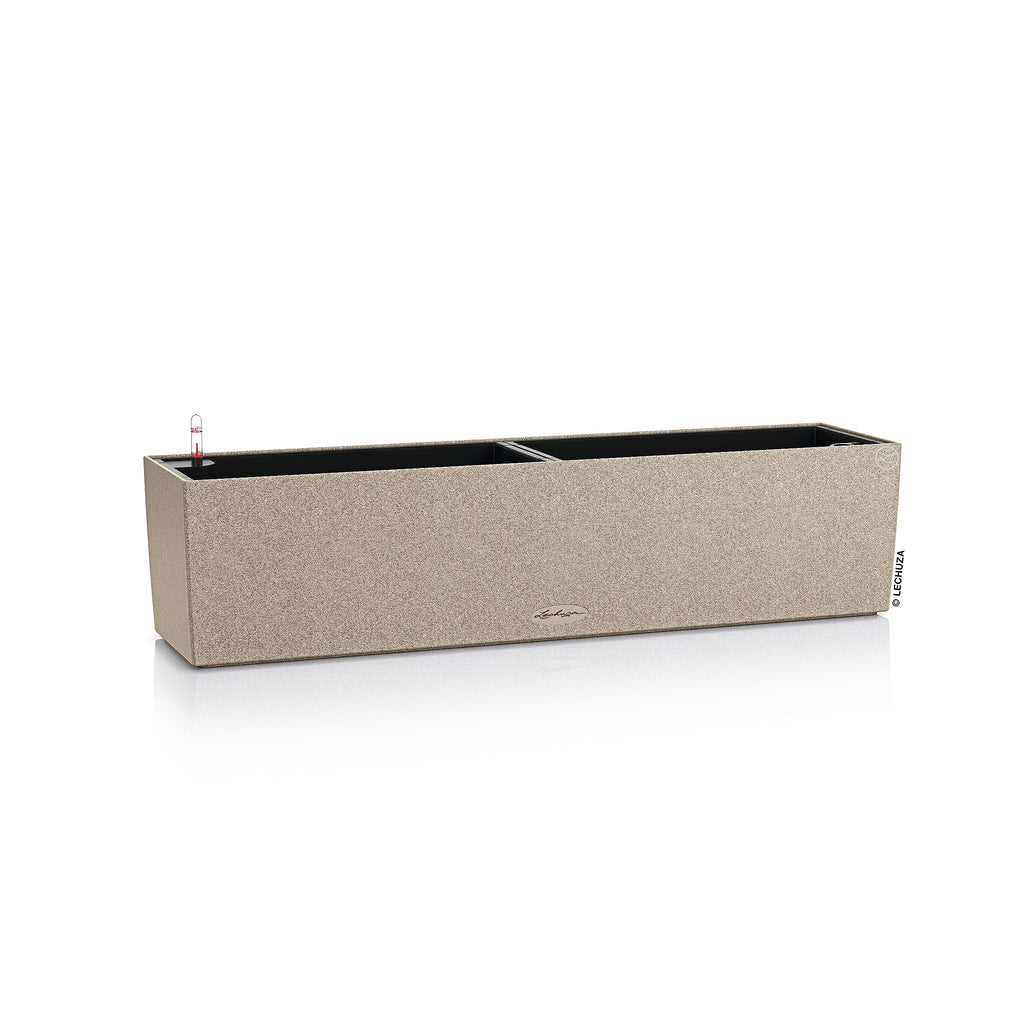 Lechuza BALCONERA Stone 80 Self-Watering Window Box Planter - Sand