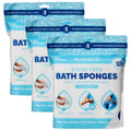 Scrubzz No Rinse Bathing Wipes – Unscented Disposable Sponges (75 Count)