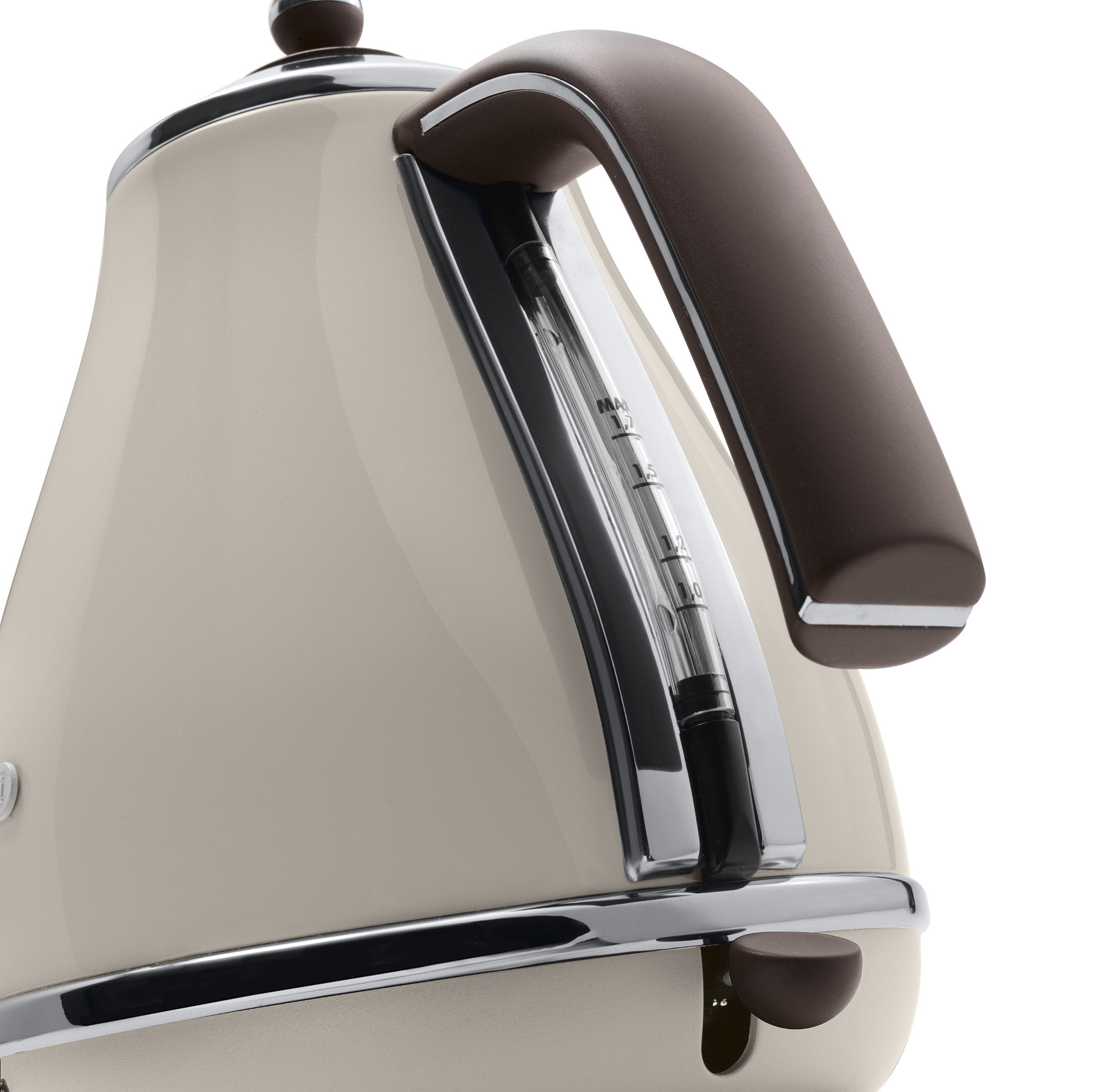 De'Longhi Icona Vintage Electric Kettle – 1.7L Retro Design, Cream