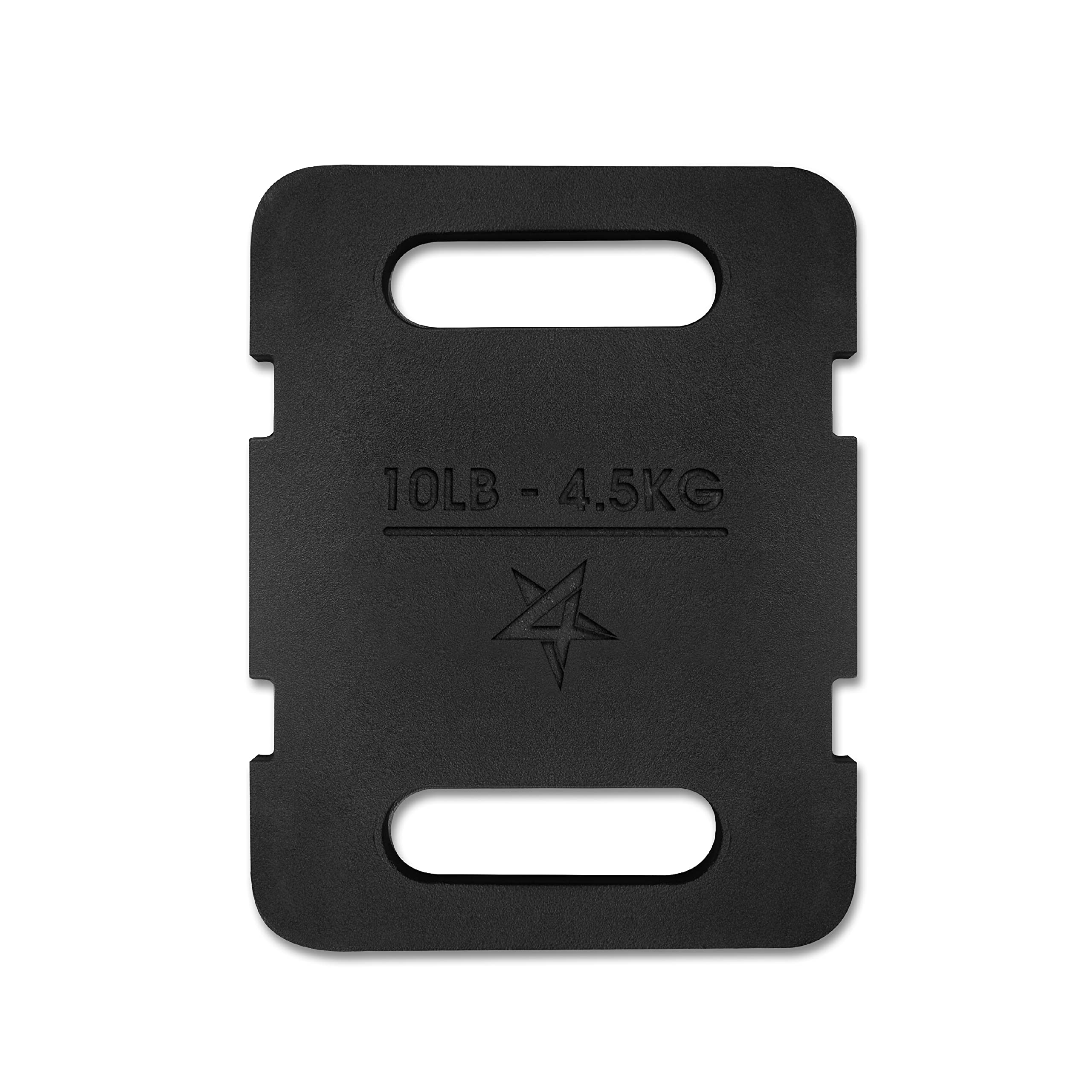 Yes4All Cast Iron Rucking Weight Plate for Backpack - 10lb / 4.5kg Black