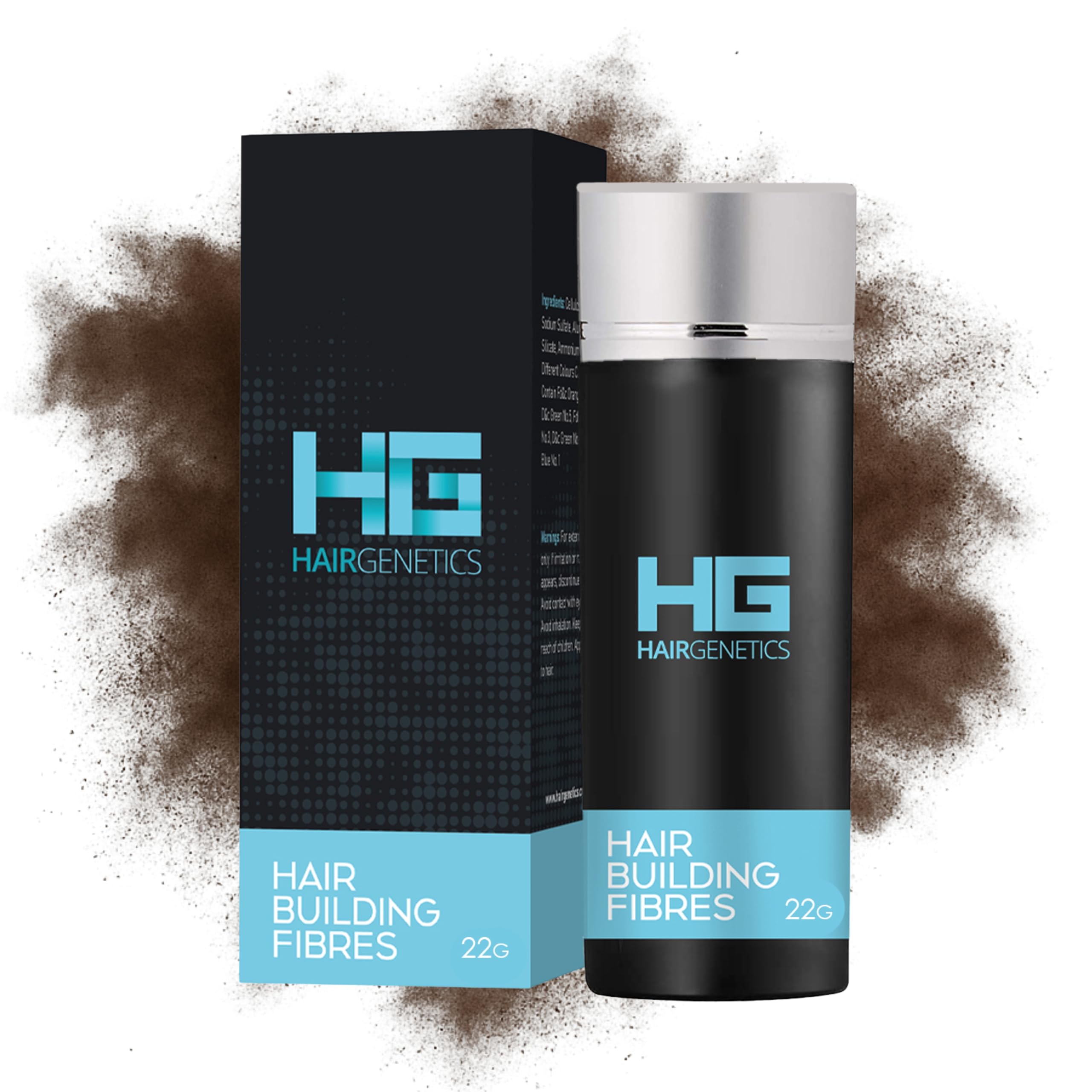 Hair Genetics Hair Fibres for Thinning Hair - Dark Brown (22g) Refill