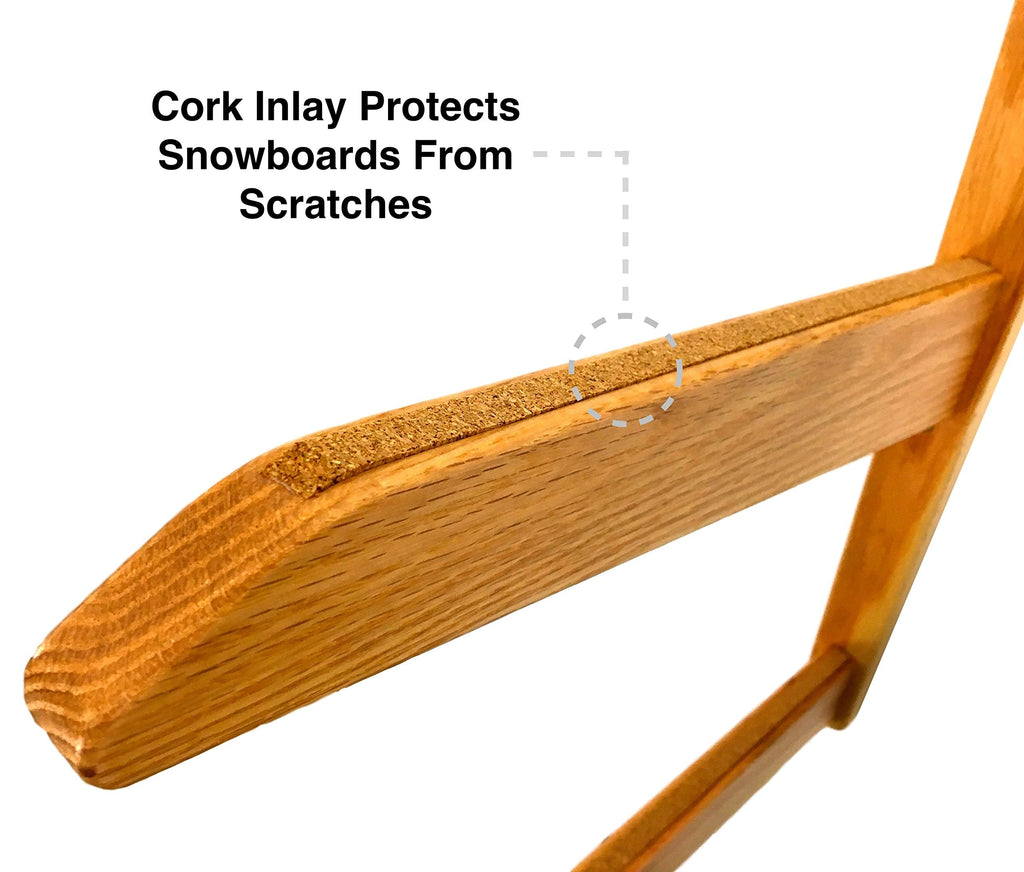 StoreYourBoard Timber Snowboard Wall Rack | 3-Board Wood Storage Mount