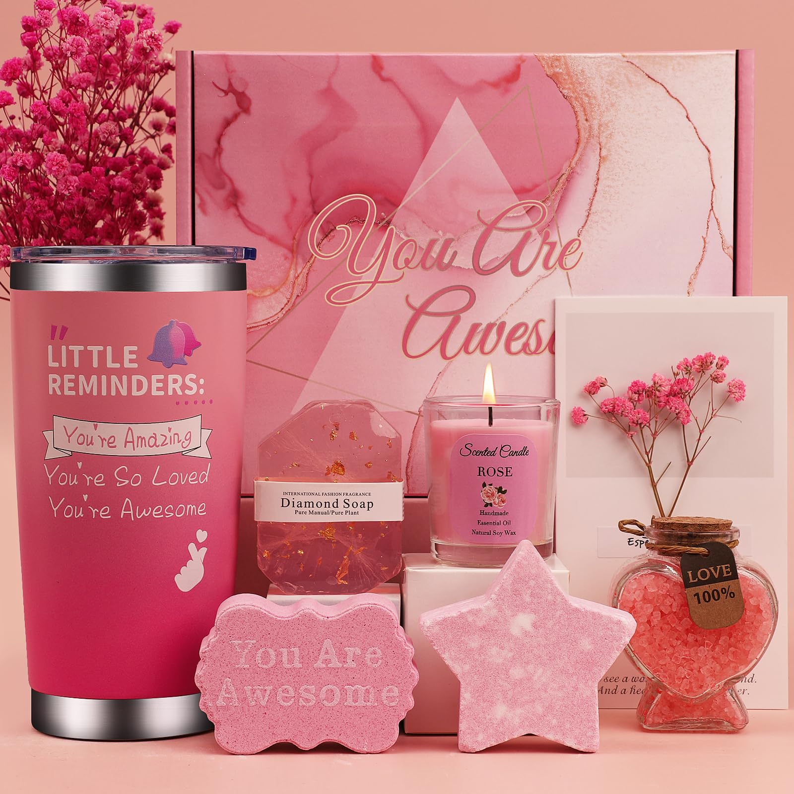 Spa Gift Set for Women – Lavender Self Care Pamper Hamper
