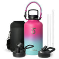 Trebo 2L Insulated Stainless Steel Water Bottle with Paracord Handle