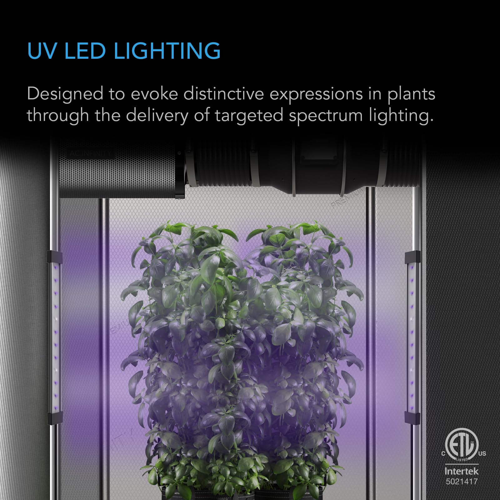 AC Infinity IONBEAM U2 UV LED Grow Light Bars | 11" 2-Bar Lighting Kit