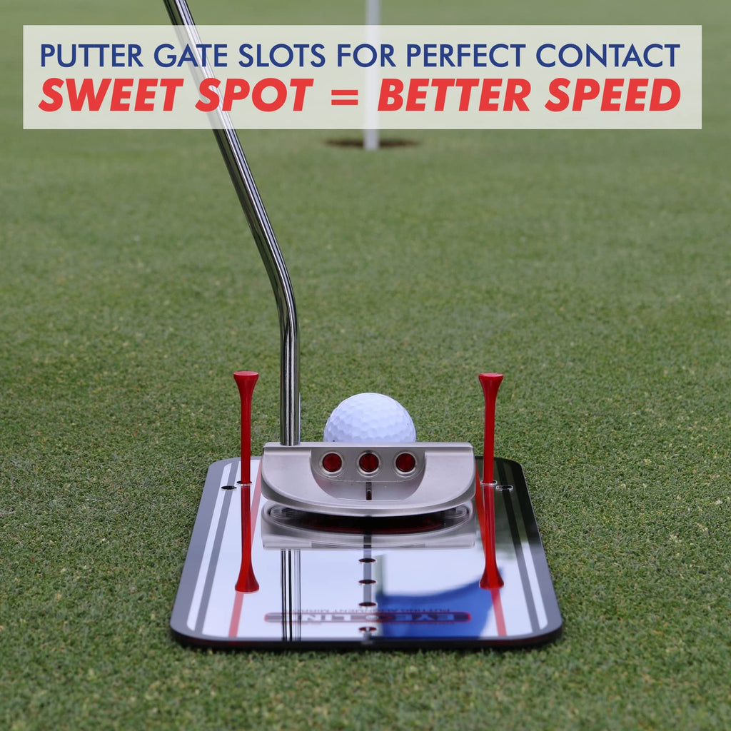 EyeLine Golf Putting Alignment Mirror – Portable 12x6 Training Aid