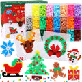JANYUN Christmas Fuse Beads Kit | 5100Pcs 24 Colors DIY Craft Set for Kids